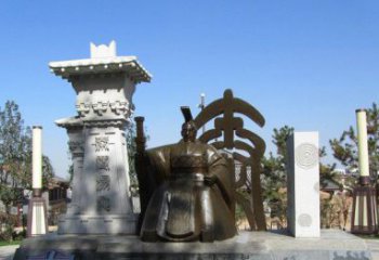 益阳秦始皇雕塑，精致细腻，传承历史之美