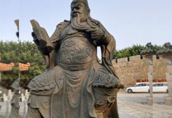 益阳青石关公雕塑，让您的家居更加古典优雅
