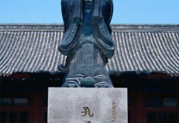 益阳传承古代文化——青铜孔子雕塑
