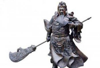 益阳关羽青铜雕塑，传承历史的精神
