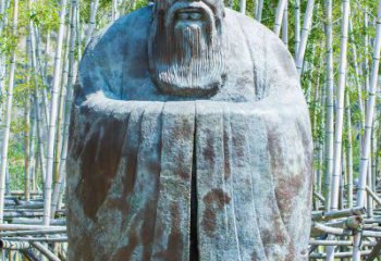益阳青铜孔子人像雕塑，真实还原历史智慧精神