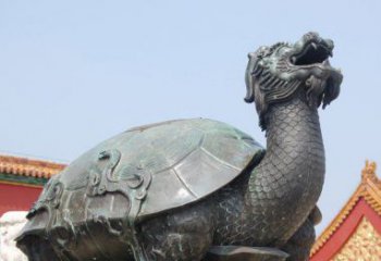 益阳青铜龙雕塑，象征传统文化之美