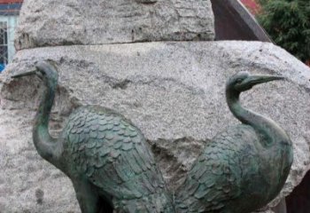 益阳青铜仙鹤公园动物雕塑--令人叹为观止的完美艺术品