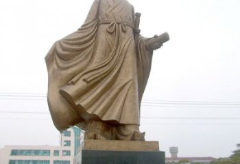 益阳屈原雕塑，华夏悠久文化之精粹