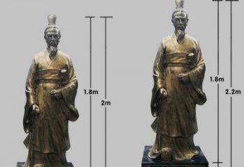 益阳民族英雄屈原铜雕塑