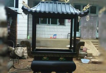 益阳中领雕塑精美全铜香炉古典雕塑