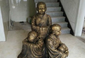益阳中国领雕塑推出的金色佛祖三像是一件令人惊…