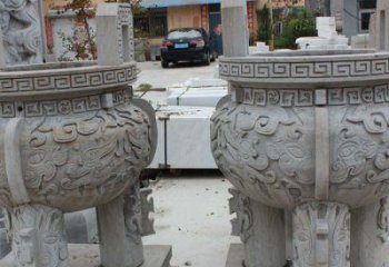 益阳仿古足香炉石雕，带来温馨家居气息