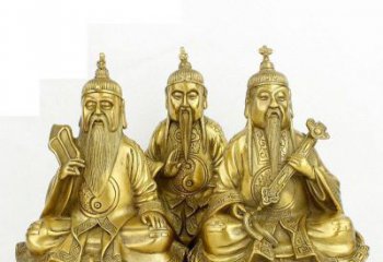 益阳三清祖师神像铜雕，古典经典展现
