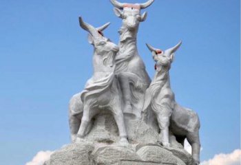 益阳多彩山羊雕塑精美制作
