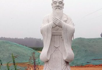 益阳中领雕塑：精致雕刻的少海公园孔子雕像