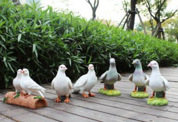 益阳祝福世界的和平鸽雕塑