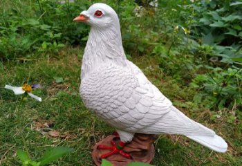 益阳为和平献芳礼：精美少女与和平鸽雕塑