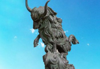 益阳中领雕塑神牛踏波铜雕