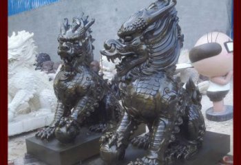 益阳中领雕塑的麒麟铜雕是塑造精美的工艺结果。…