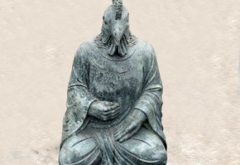 益阳鸡兽融合的象征——全新兽首人身石雕