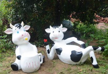 益阳中领雕塑出品：生肖牛卡通雕塑