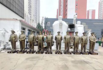 益阳英勇战士铜雕，荣耀永载史册