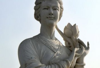 益阳汉白玉荷花雕塑，精致美丽无双！