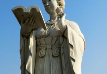益阳十二花神之十一月山茶花王昭君汉白玉美女雕塑