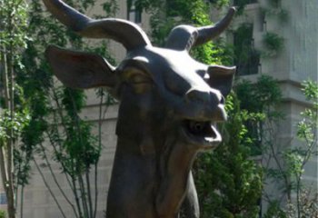 益阳十二生肖铜雕羊首饰