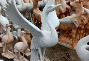 益阳丹顶鹤雕塑，令您汲取自然之美