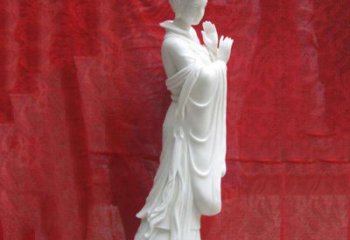 益阳精美无双的汉白玉貂蝉雕塑