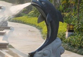 益阳海豚雕塑：惊艳世间，把精灵捧在掌心