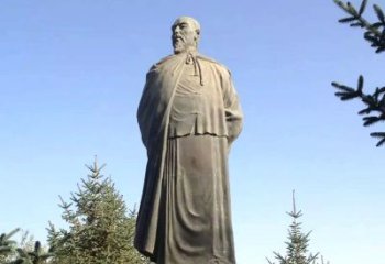 益阳令人敬畏的林则徐雕像