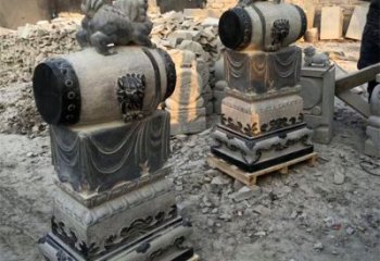 益阳定制大象雕塑石雕门墩，传承中国古典文化