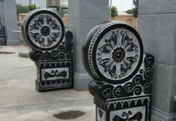 益阳中领雕塑自主设计专业制作石雕门墩狮子，专…