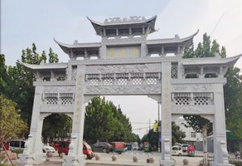 益阳石雕牌坊-人物雕塑定制