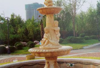 益阳石雕喷泉龙头——美观优雅的水景定制