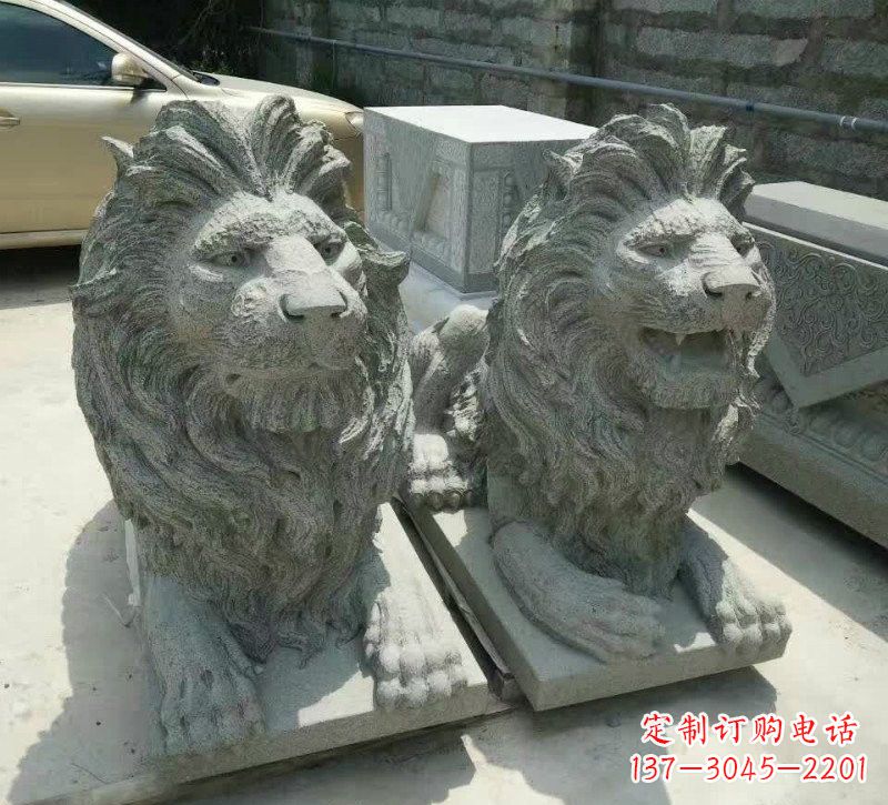 益阳卧式狮子石雕
