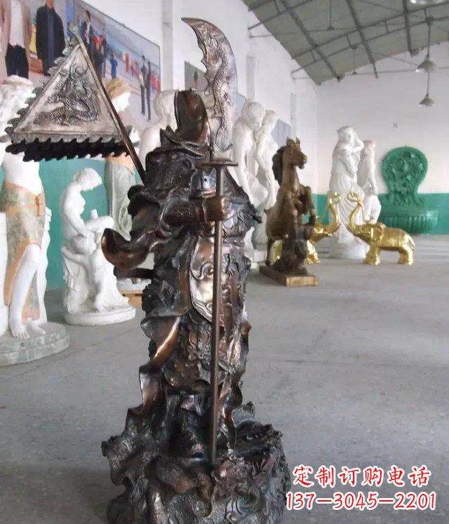 益阳武财神关公人物铜雕
