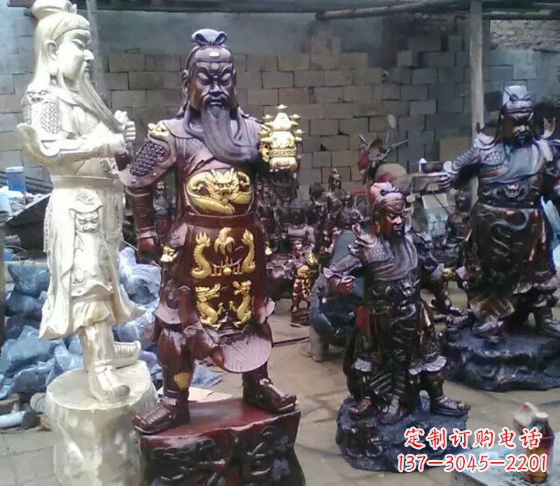 益阳武财神提刀关公铜雕