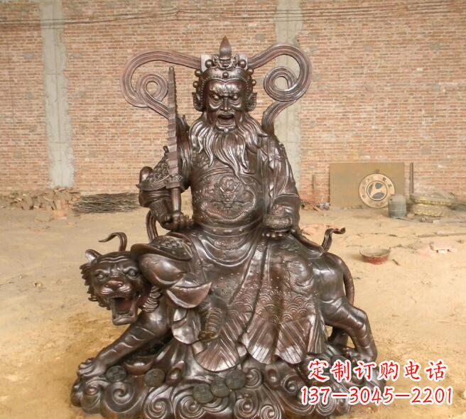 益阳武财神赵公明铜雕