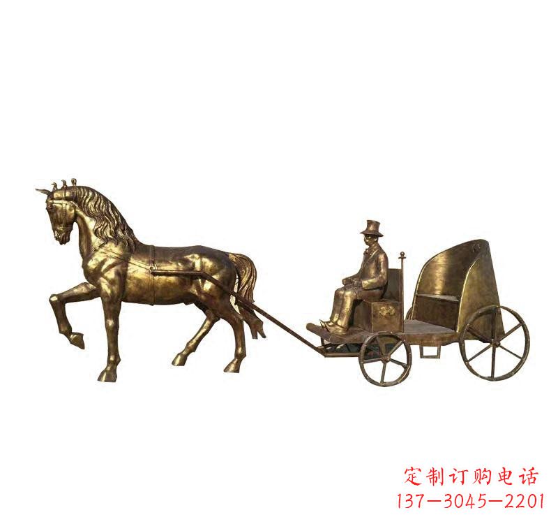 益阳西方马车铜雕