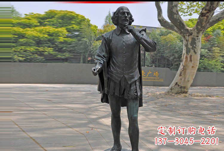 益阳西方名人莎士比亚铜雕