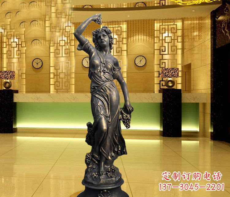 益阳西方女人别墅景观铜雕塑 (2)