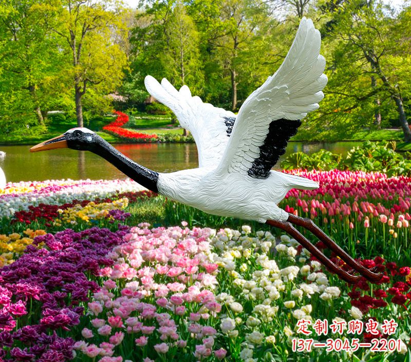 益阳仙鹤雕塑灯
