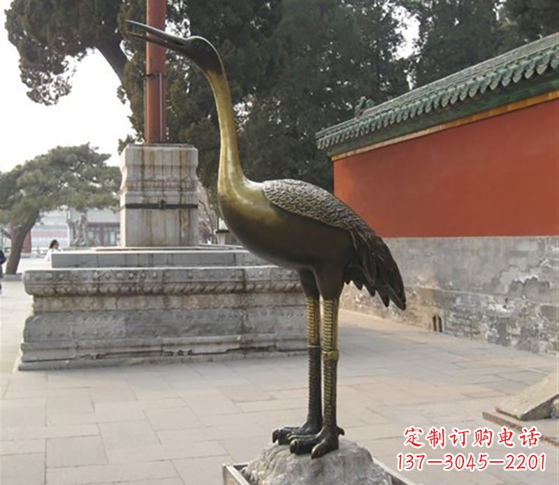 益阳仙鹤动物铜雕 (2)