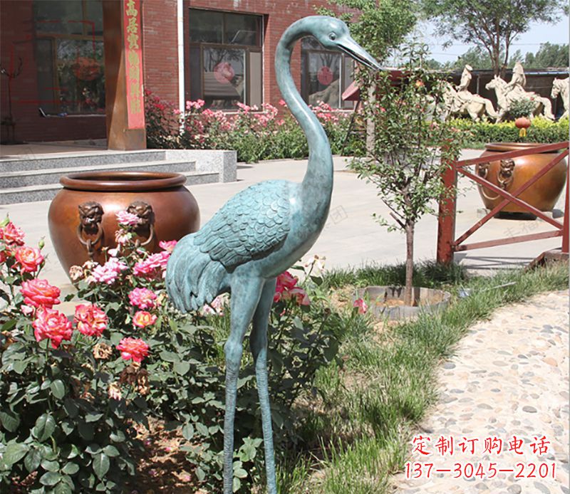 益阳仙鹤铜雕