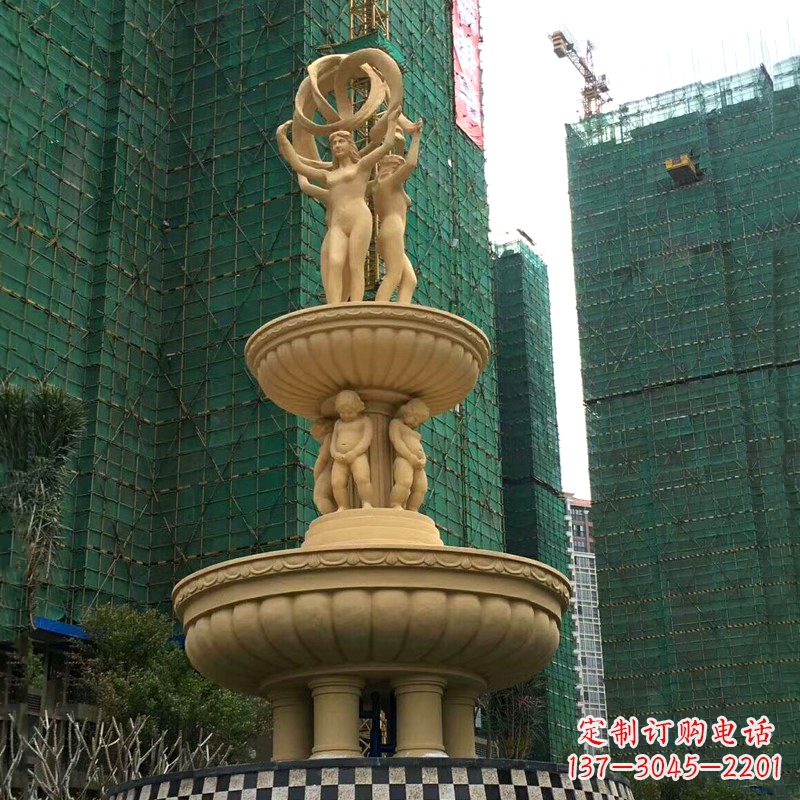 益阳小区大型欧式人物景观喷泉