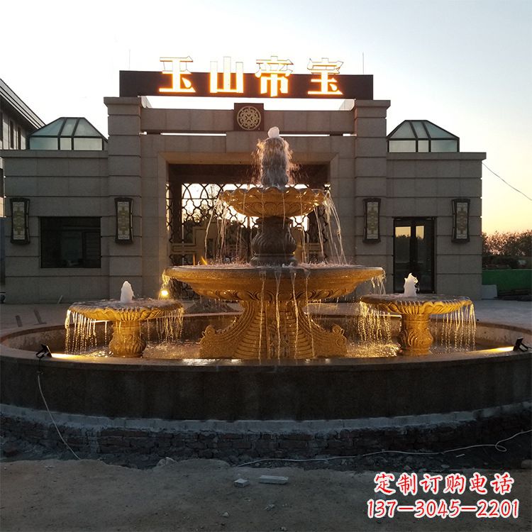 益阳小区广场欧式水景石雕喷泉