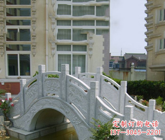 益阳小区景观大理石拱桥 (2)