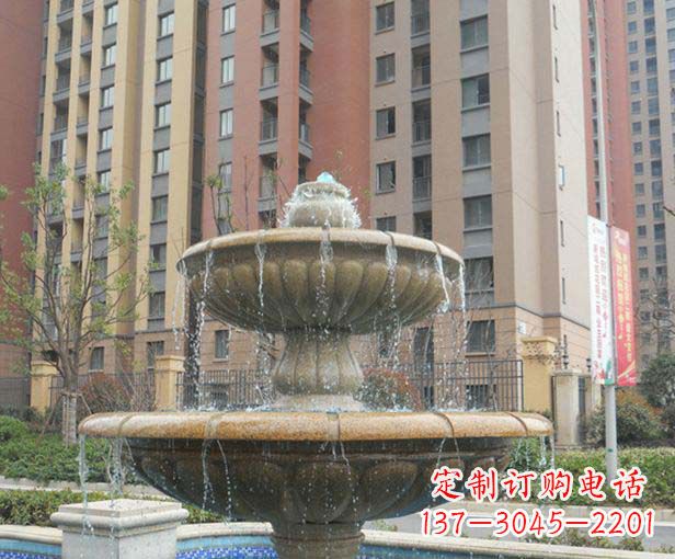 益阳小区景观大理石喷泉石雕