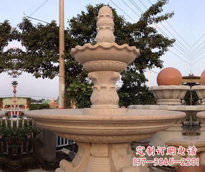 益阳小区景观大型喷泉石雕 (4)