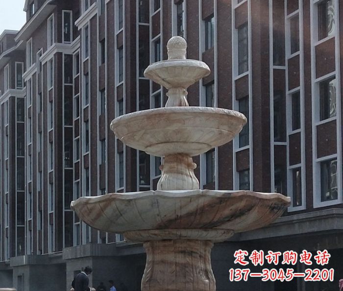 益阳小区景观大型喷泉石雕 (6)