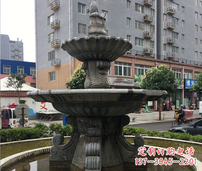 益阳小区景观仿古喷泉石雕